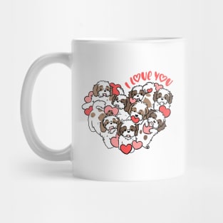 I love you cute valentines day gift for shih tzu lovers Mug